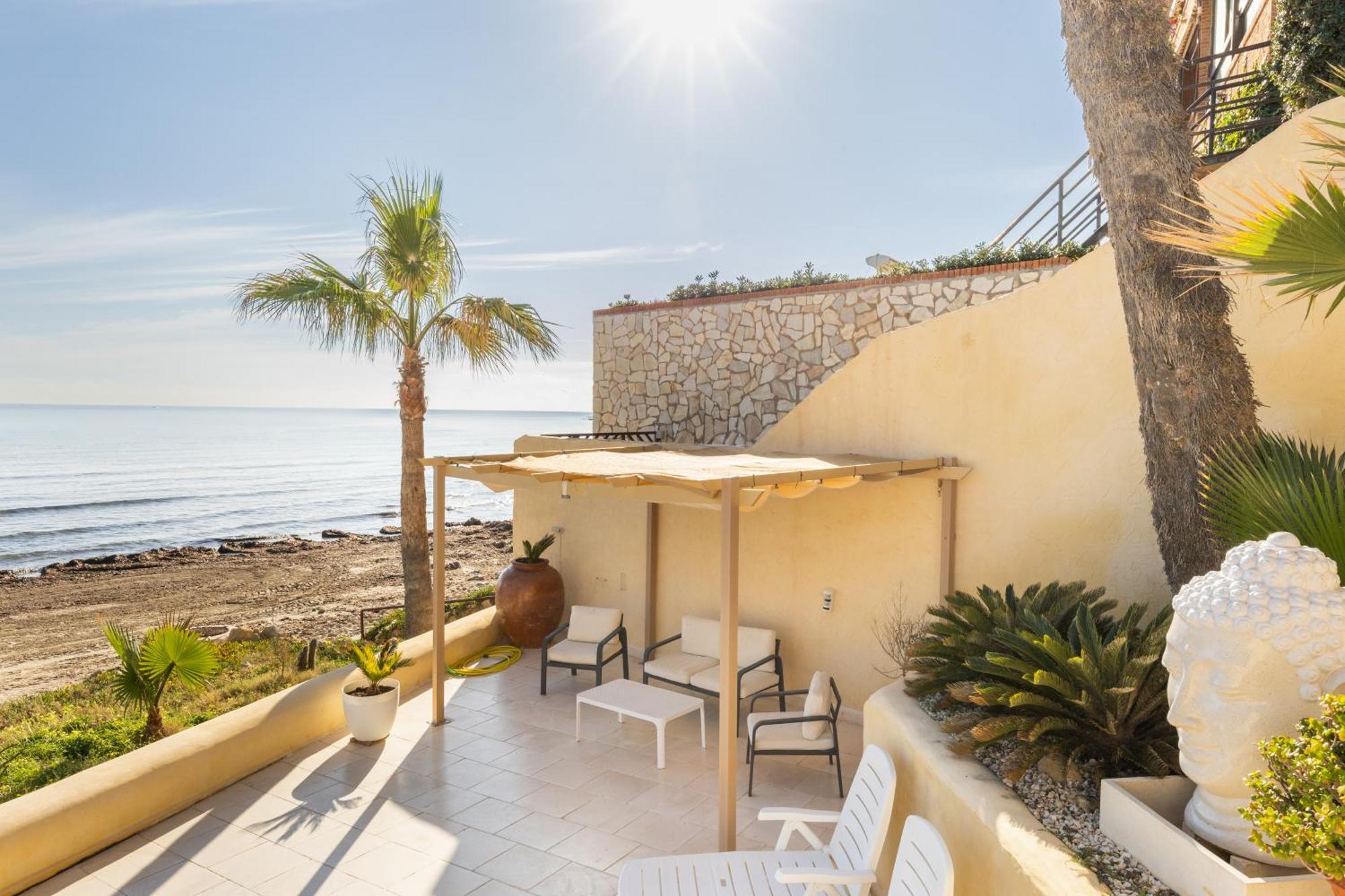 Excepcional Apartamento Amanecer Al Borde De Playa Y Mar, En Chalet Roquetes Alicante Dış mekan fotoğraf