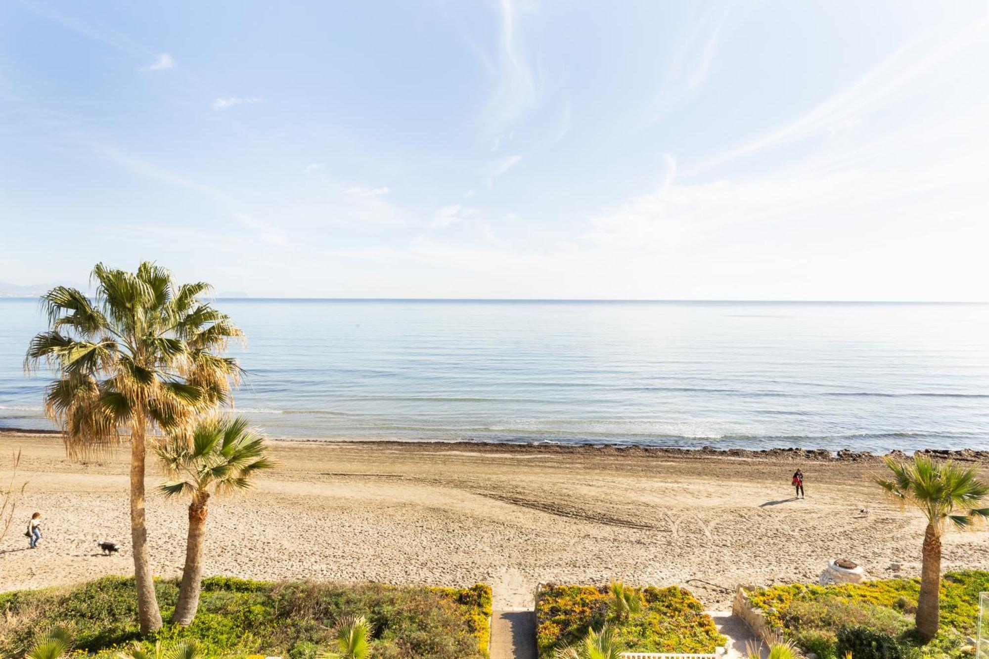 Excepcional Apartamento Amanecer Al Borde De Playa Y Mar, En Chalet Roquetes Alicante Dış mekan fotoğraf