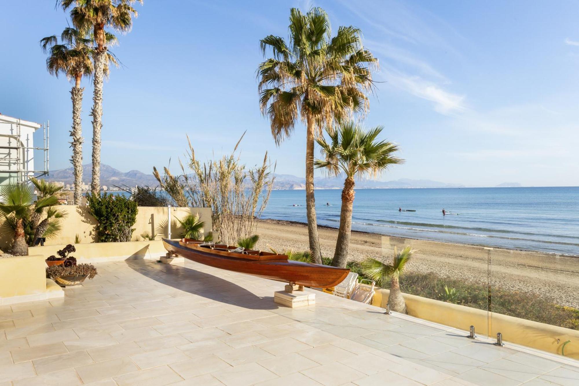 Excepcional Apartamento Amanecer Al Borde De Playa Y Mar, En Chalet Roquetes Alicante Dış mekan fotoğraf